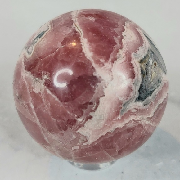 Rhodochrosite Sphere | Love • Emotional Healing • Joyful Energy - Picture 6 of 9